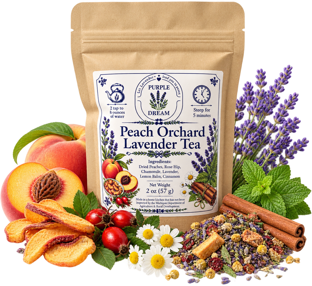 Peach Orchard Lavender Tea
